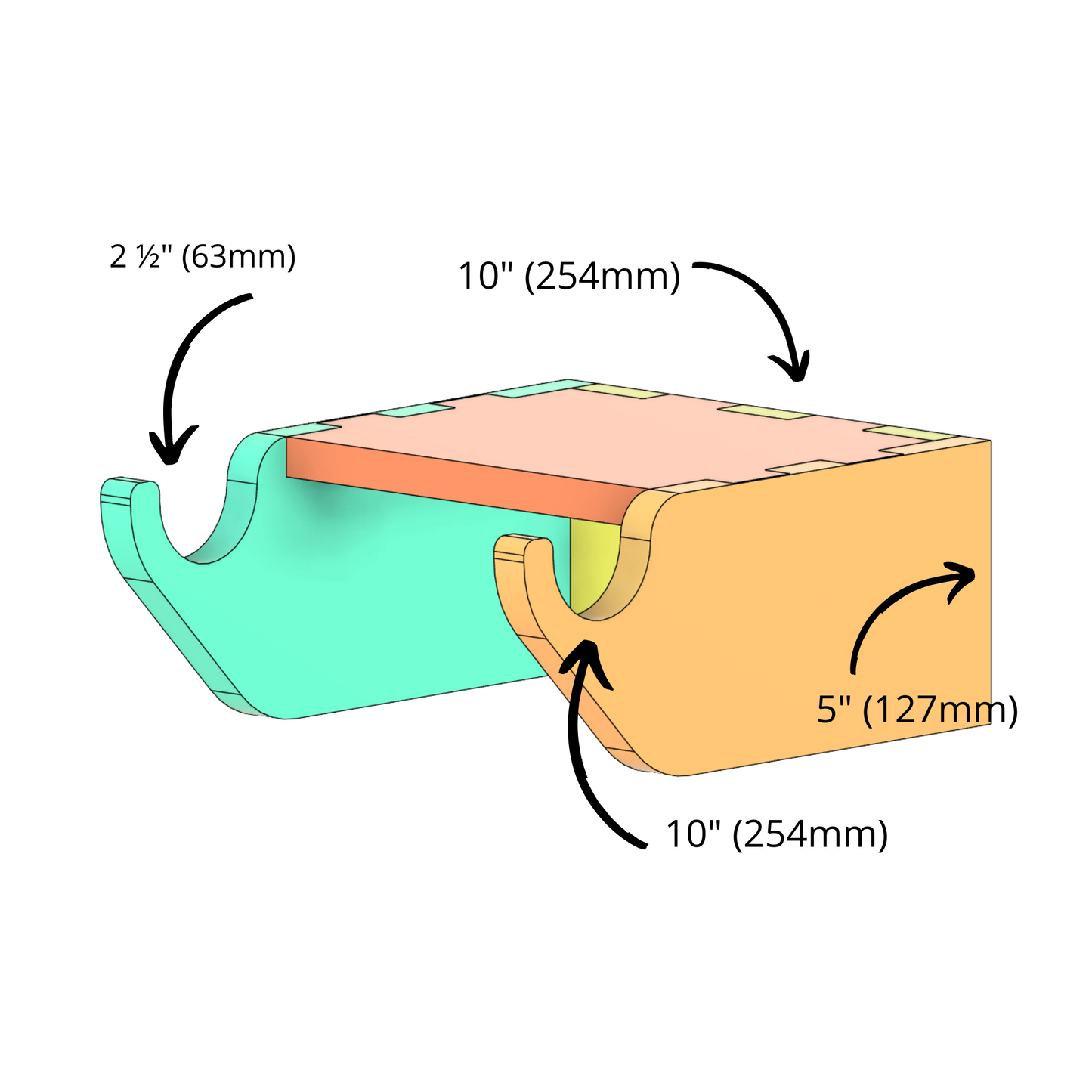 Support vélo mural en bois massif ou contreplaqué de merisier – Stable et solide, vis fournies, avec protection cadre