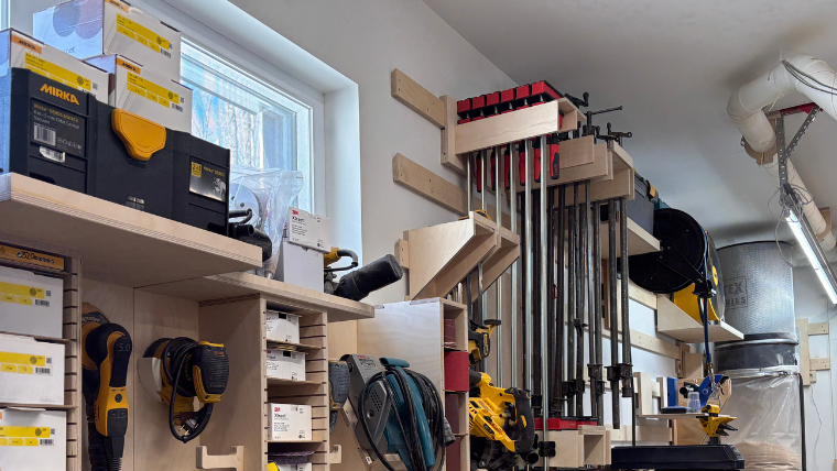 Solutions de rangement et d’organisation d’atelier en bois