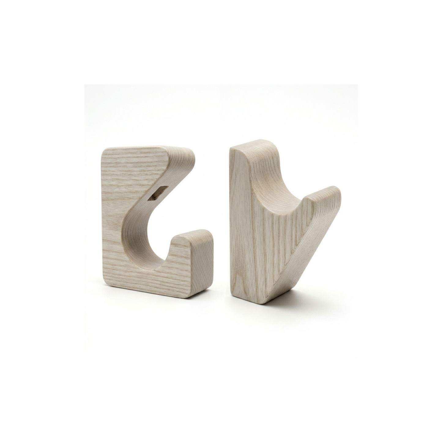 Soporte de pared para bicicleta de diseño – Madera maciza o contrachapado de cerezo, se sujeta por ruedas y cuadro, ángulo de 15–20°, tornillos y anclajes incluidos