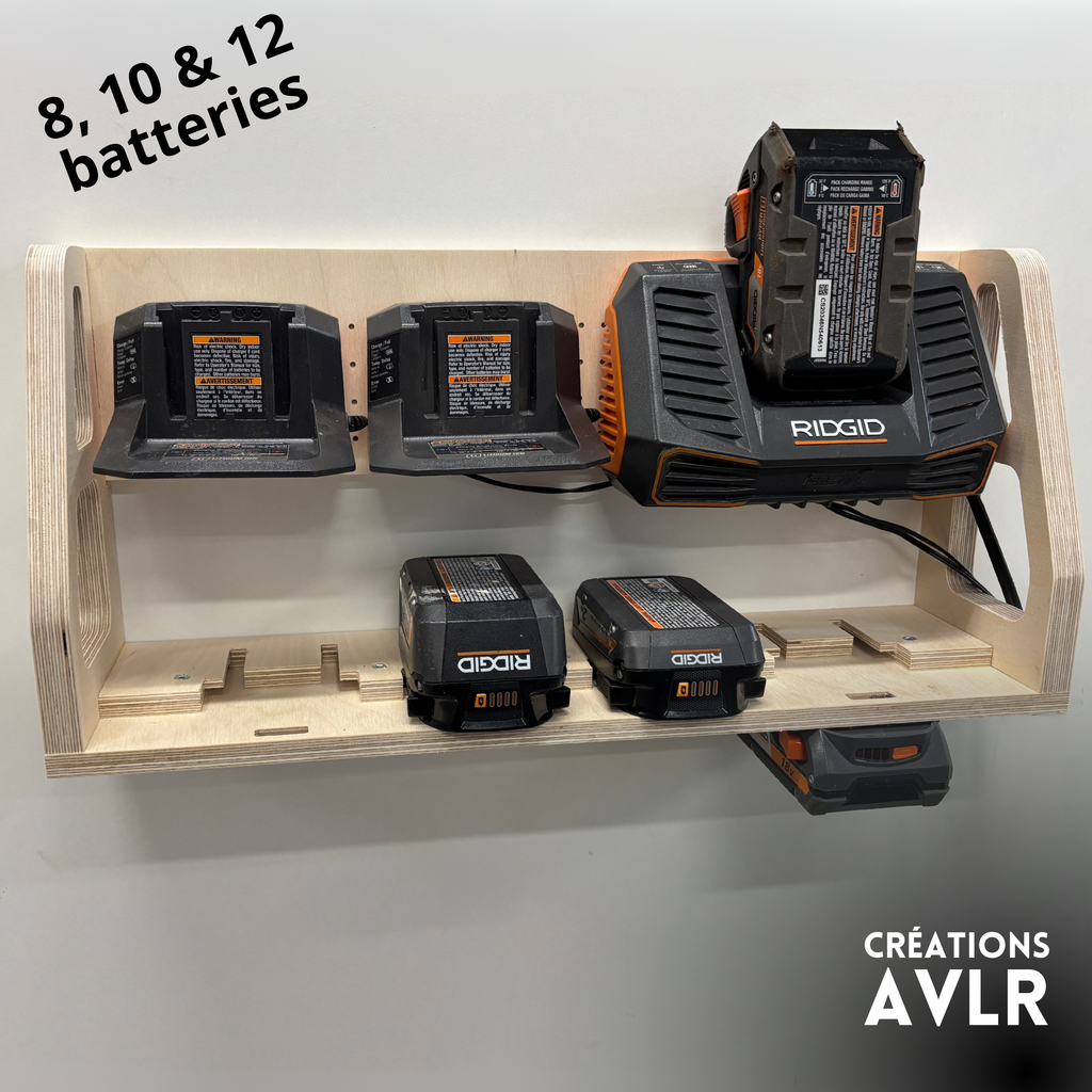 Station de recharge pour batteries Ridgid