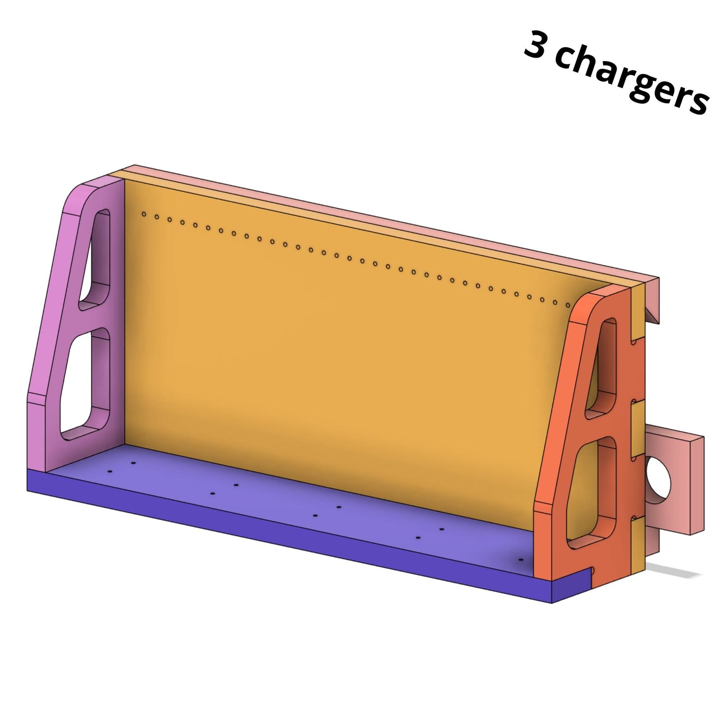 Wall-Mounted Charging Station – Fits 3 DeWalt® Chargers & 8x 20V/60V FlexVolt Batteries