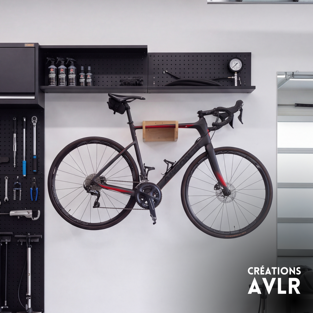 Bike wall mount in birch plywood