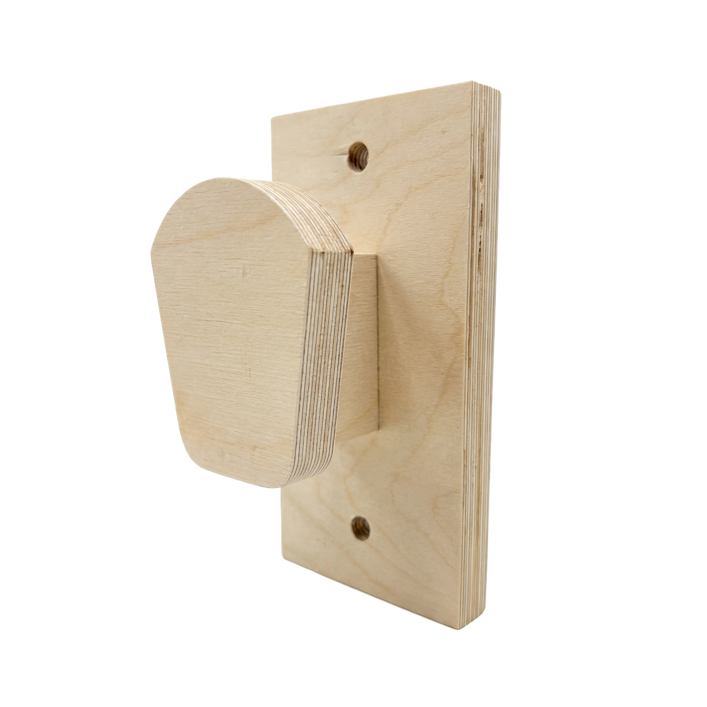 Vertical wall-mounted ski rack - Birch plywood - Ultra-compact storage