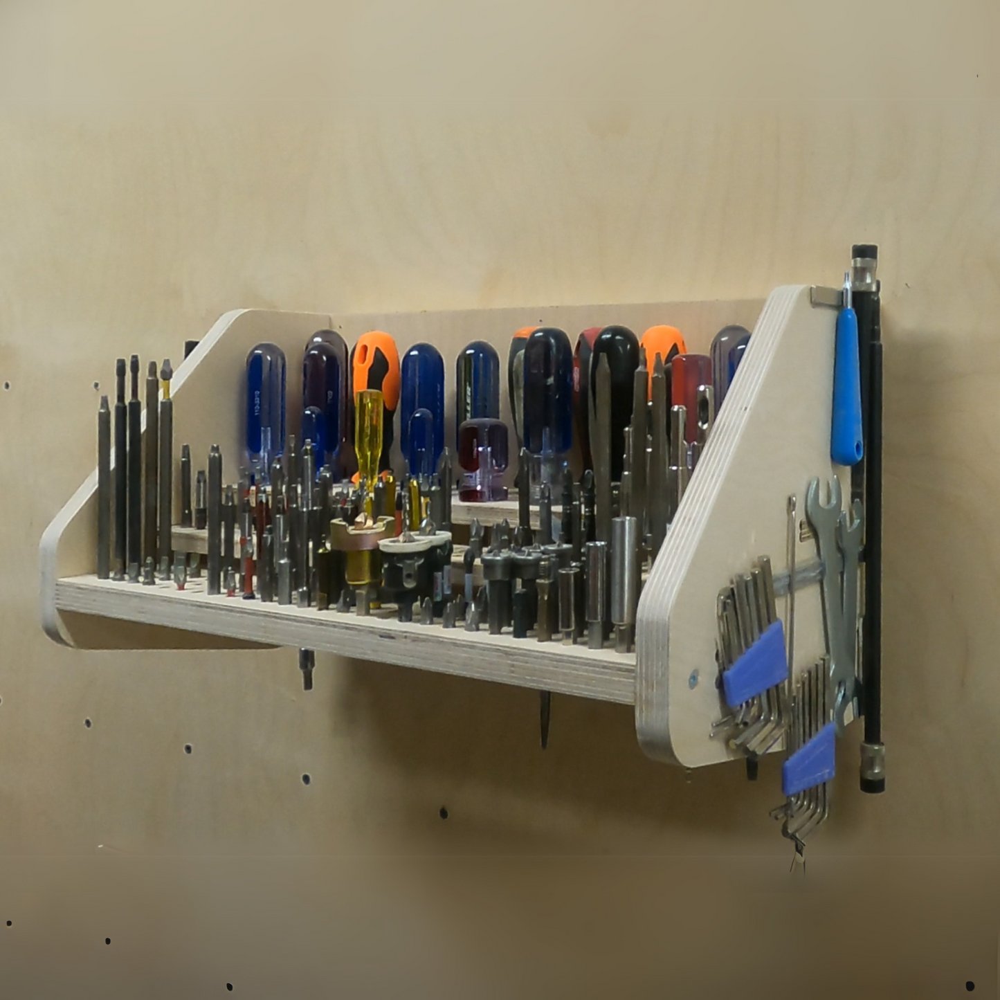 Support mural pour tournevis et embouts de vissage