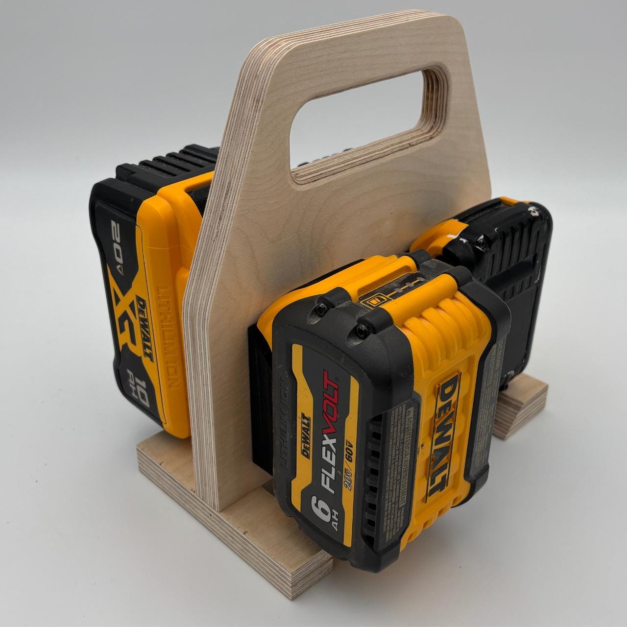 Carrying support for DeWalt 20V / 60V FlexVolt batteries – 4 slots
