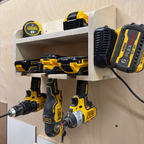 Support mural pour outils portatifs, avec tablette