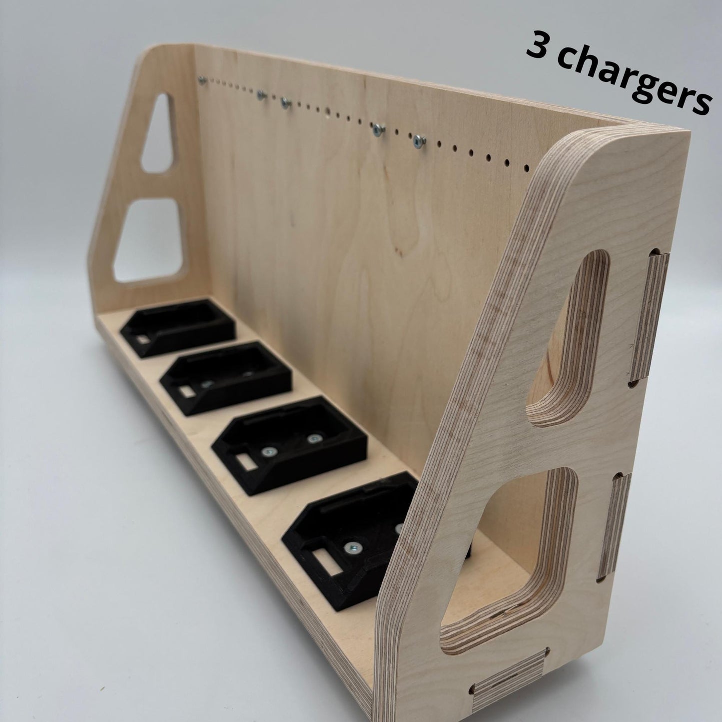 Wall-Mounted Charging Station – Fits 3 DeWalt® Chargers & 8x 20V/60V FlexVolt Batteries