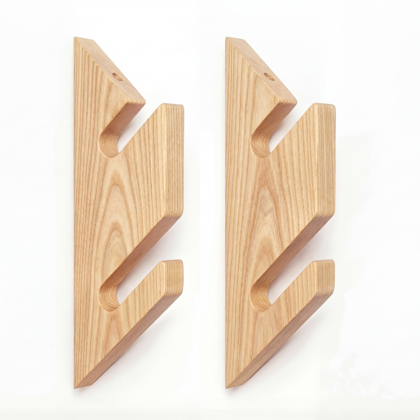 Support mural horizontal pour skis alpins - Design minimaliste épuré