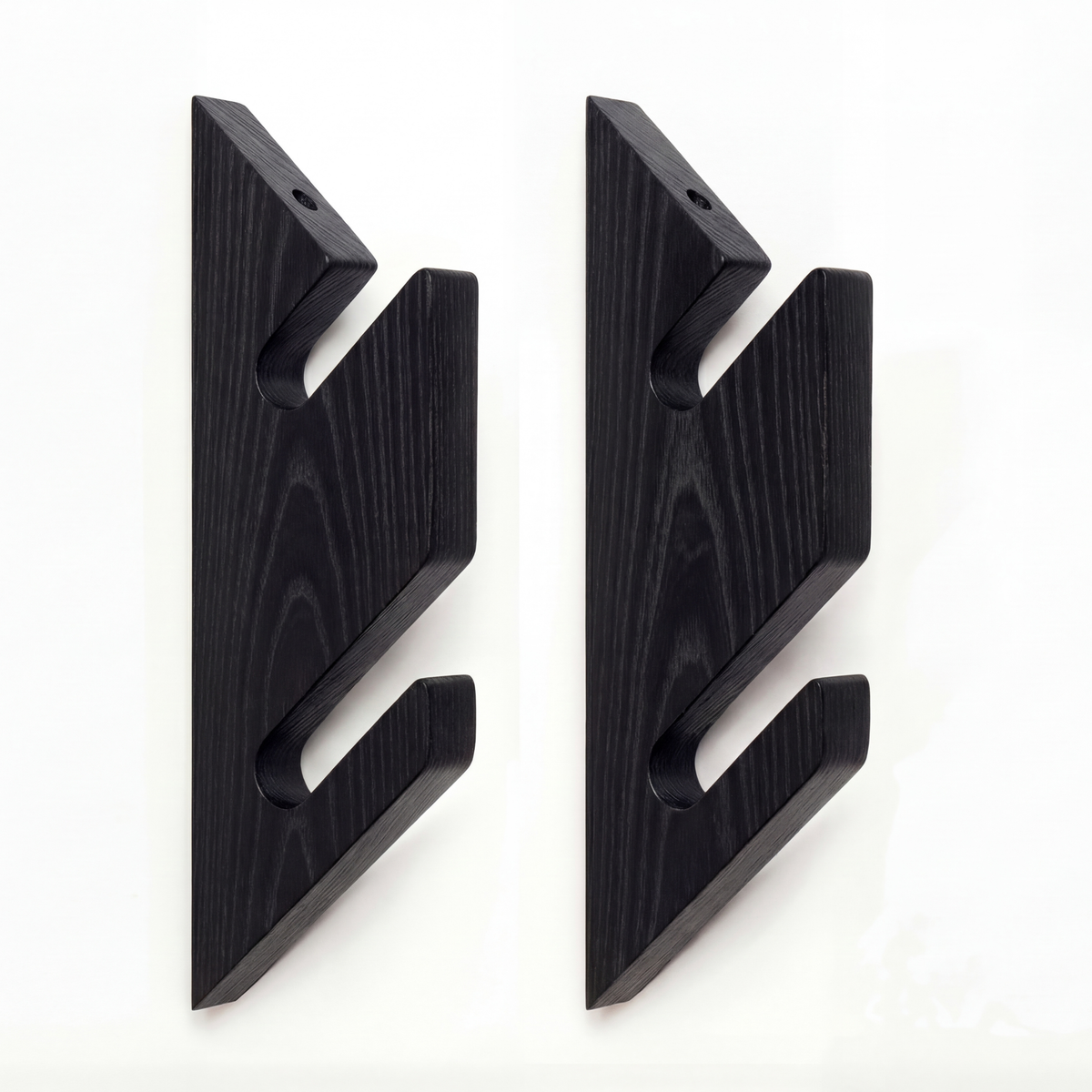 Support mural horizontal pour skis, design épuré