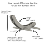 Support de vélo au sol