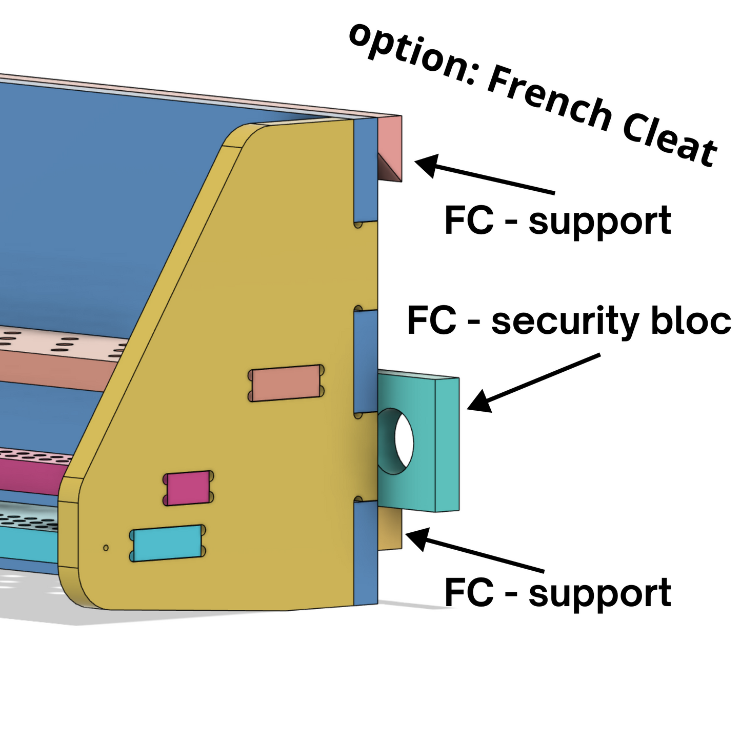 Support mural pour tournevis et embouts de vissage